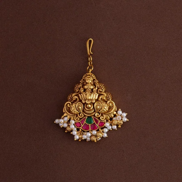 Jadau Lakshmi Maang Tikka